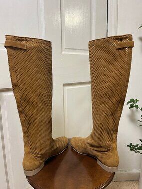 FENDI vintage suede knee boots with box sz 40